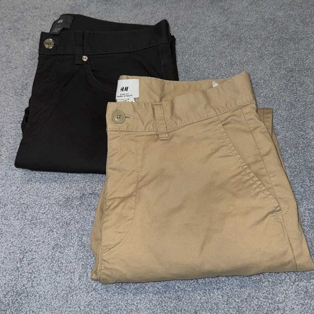 Men’s Slim Fit pants 2 pairs